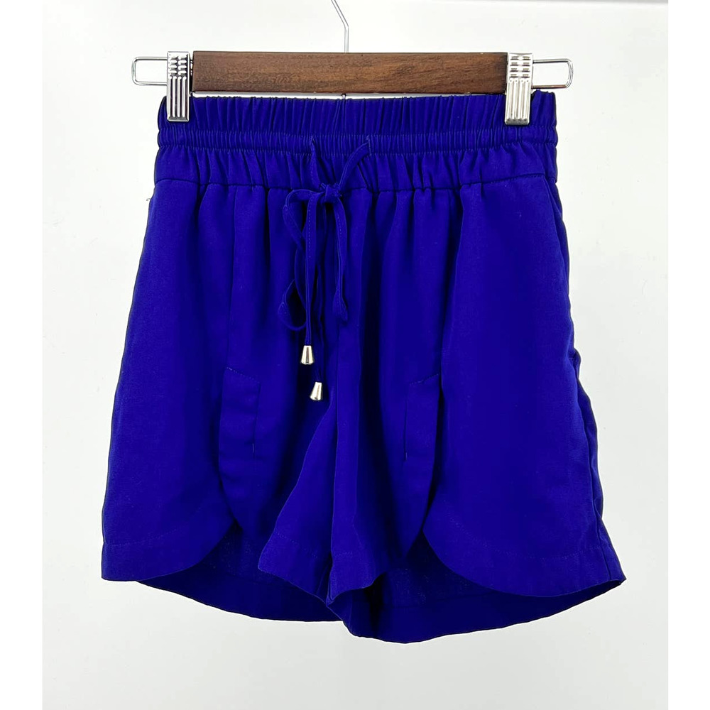A New Day  Jogging Shorts Women's Size XXS Drawstring Waist Indigo Blue
